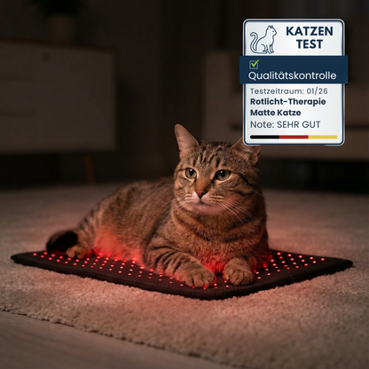 NEU - PfotenLicht Rotlicht-Therapiematte & -Gürtel für Katzen