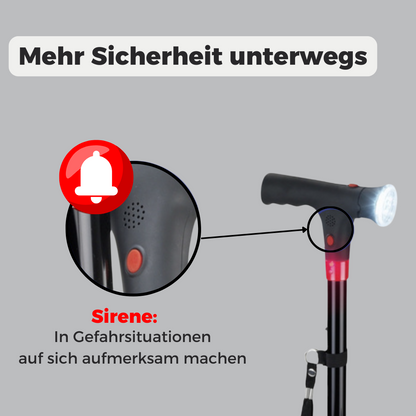 SafeStep – Der multifunktionale Gehstock