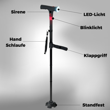 SafeStep – Der multifunktionale Gehstock