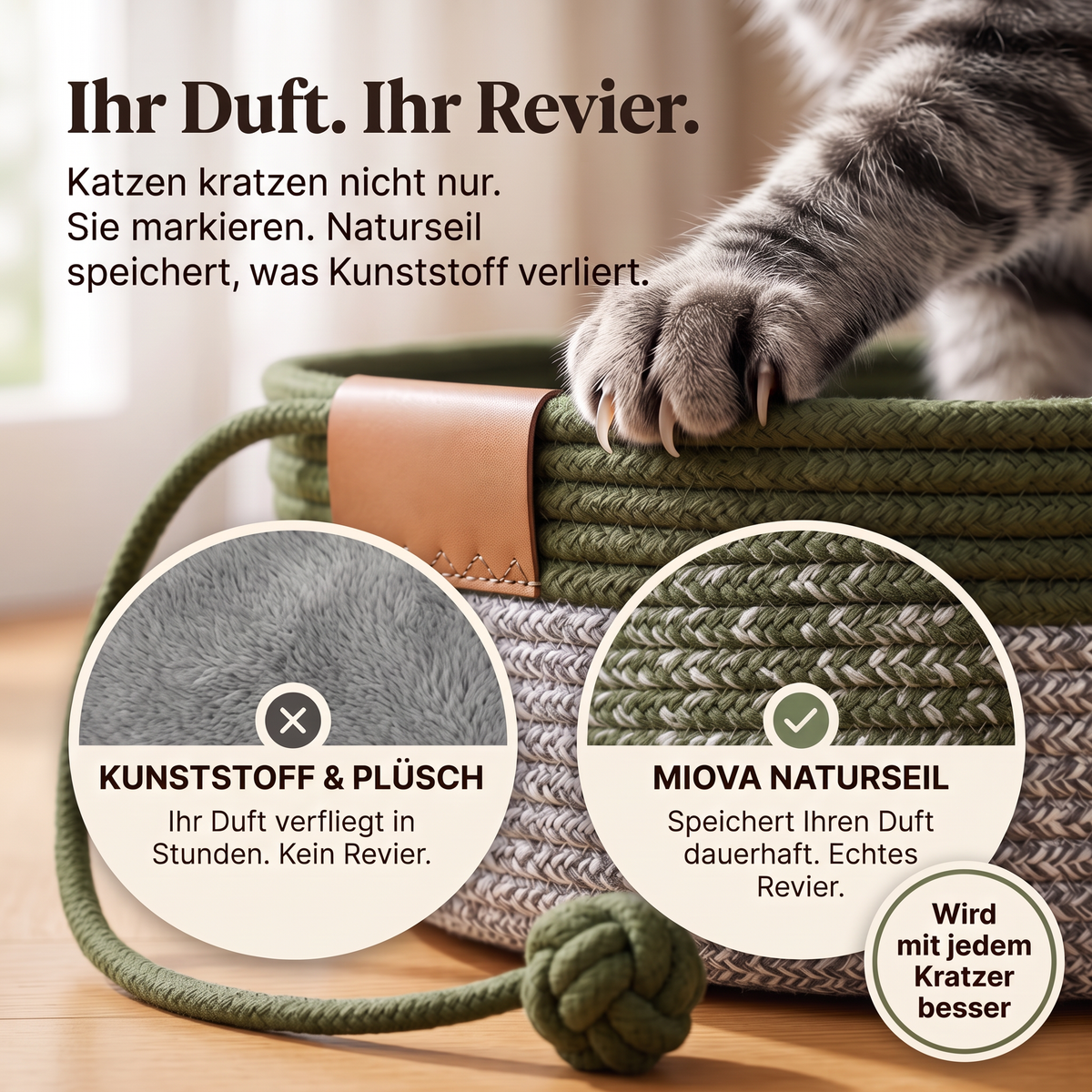 Miova - Das natürliche Revier für deine Katze
