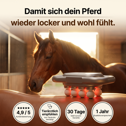 Halora – Das Rotlicht-Massagegerät für Pferde