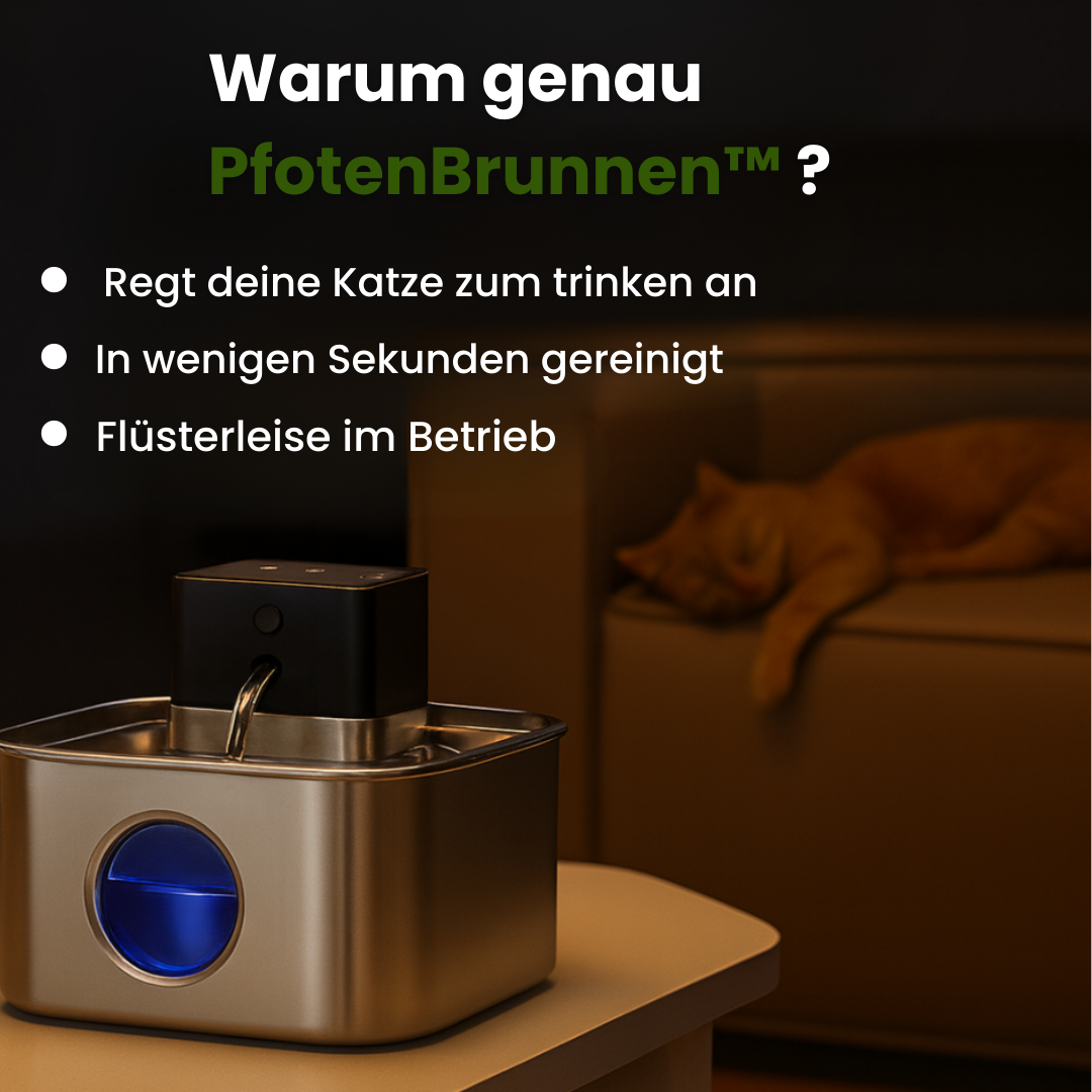 PfotenBrunnen™ - Der automatische Katzenwasserspender