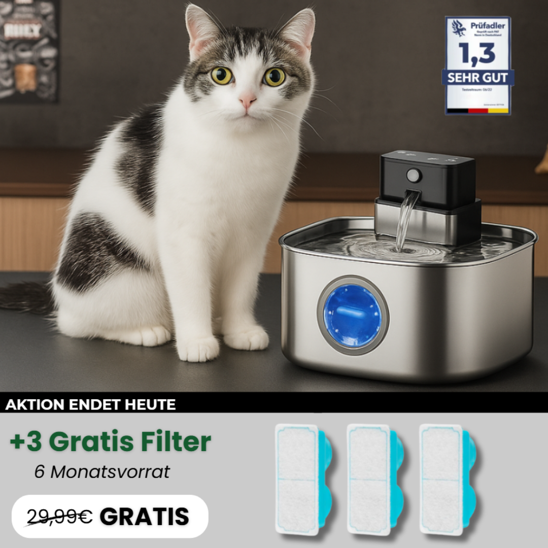 PfotenBrunnen™ - Der automatische Katzenwasserspender